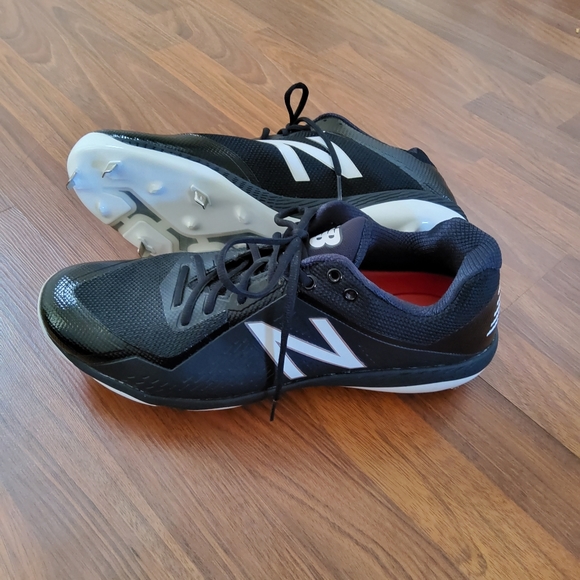 New Balance L4040BK4 Black/White Men’s Metal Baseball Cleats Size 16 NWOT main image 7